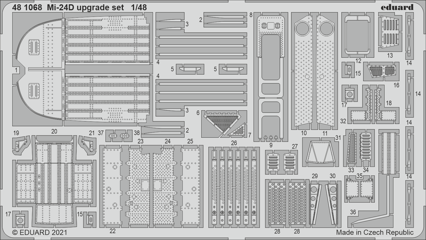 Fotografie 1/48 Mi-24D upgrade set (EDUARD)