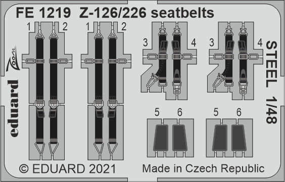 1/48 Z-126/226 seatbelts STEEL (EDUARD)