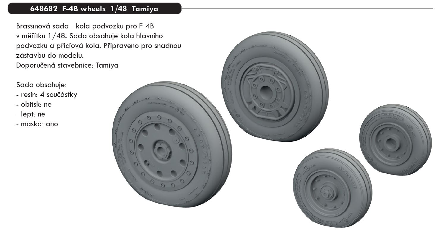 1/48 F-4B wheels (TAMIYA)