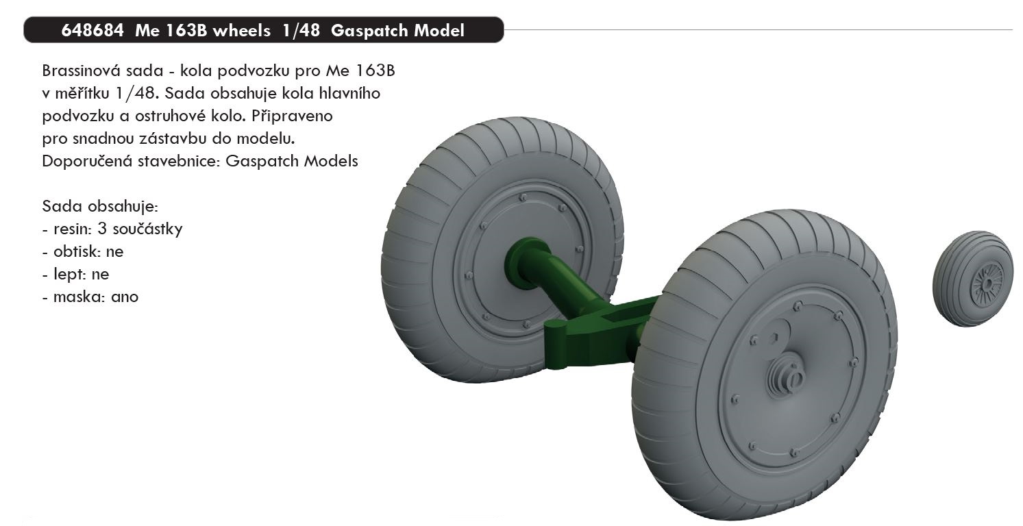 1/48 Me 163B wheels (GASPATCH MODELS)
