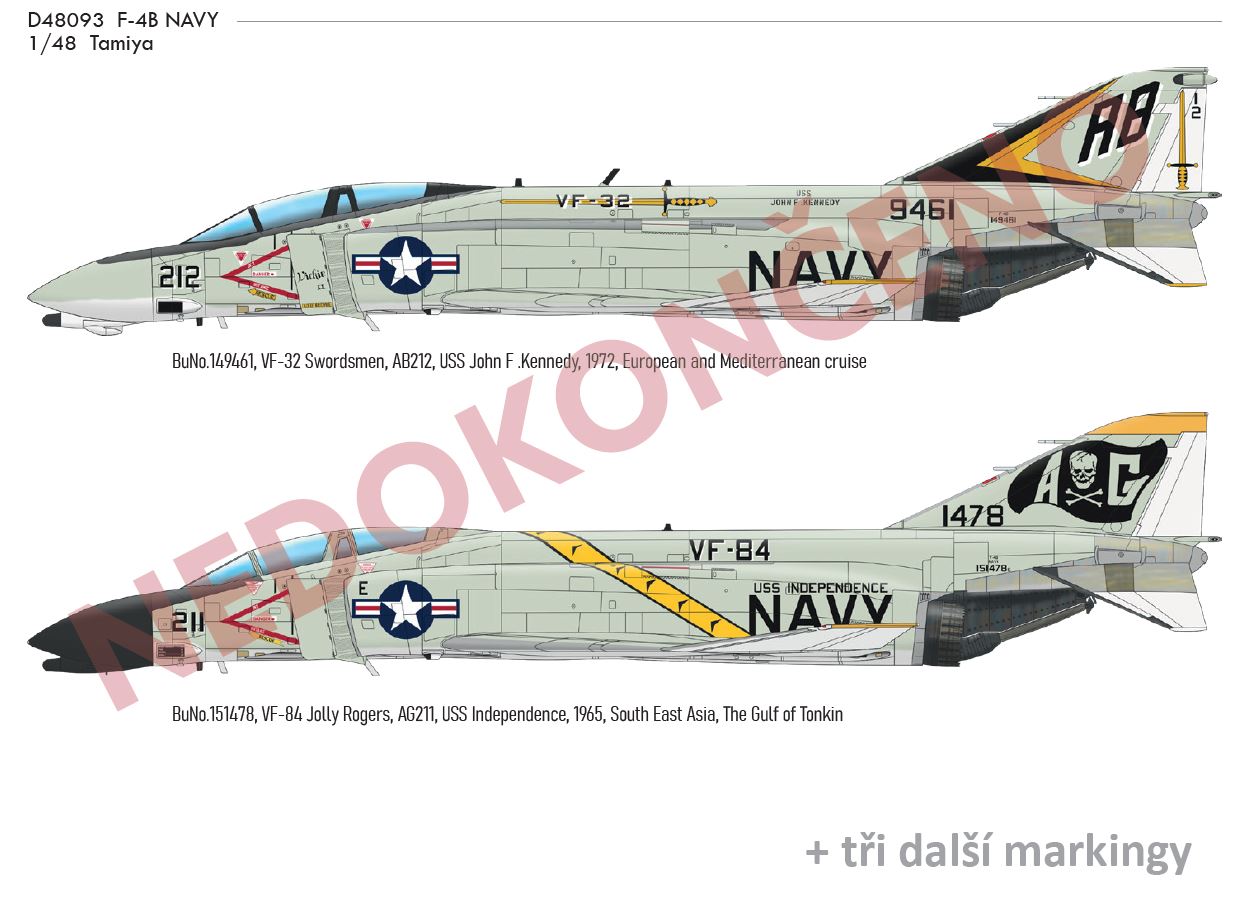 Fotografie 1/48 F-4B NAVY (TAMIYA)