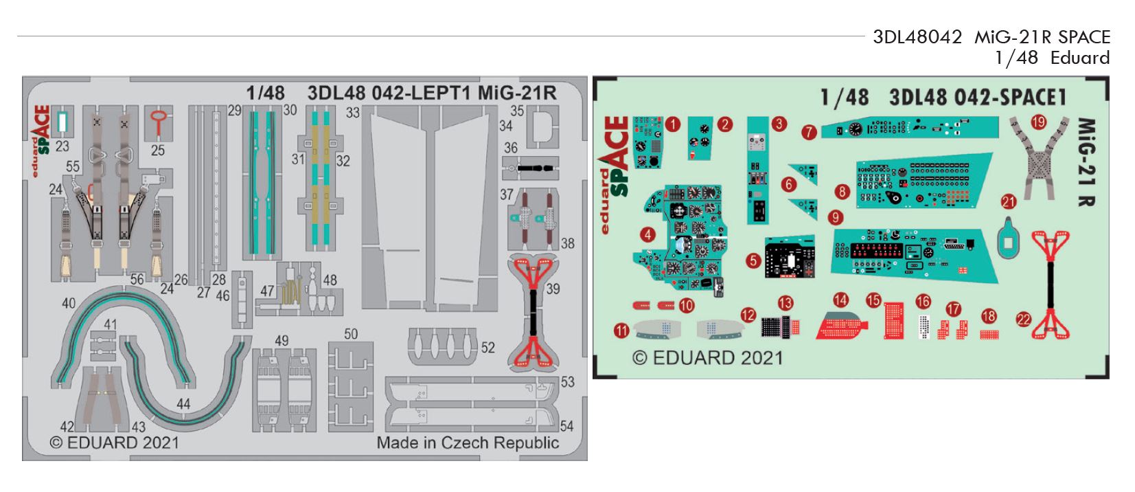 1/48 MiG-21R SPACE (EDUARD)