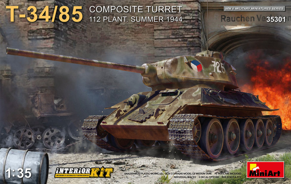 1/35 T-34/85 Composite Turret Summer 1944 Interior Kit