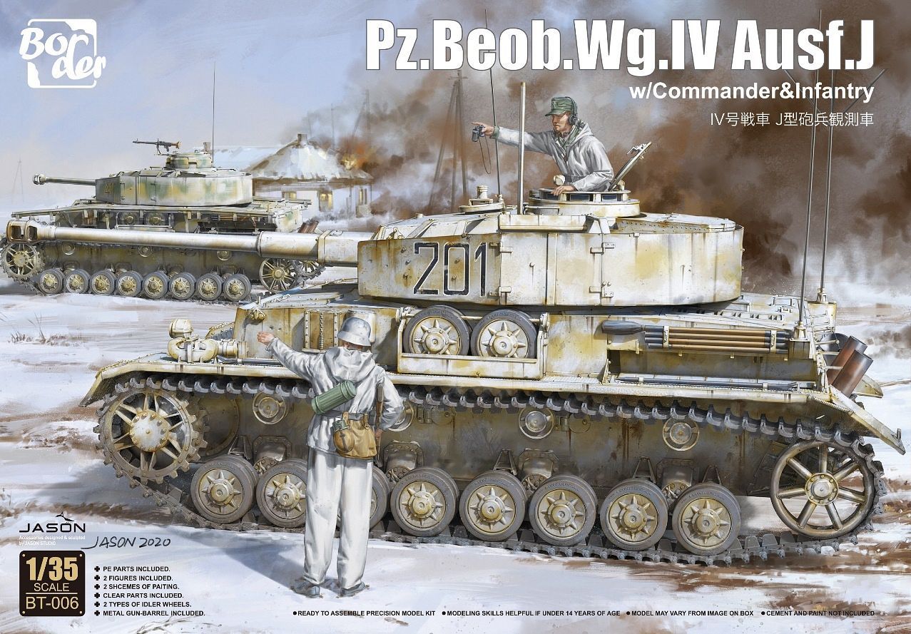 1/35 Pz.Beob.Wg. IV Ausf. J w/ Commander & Infantry