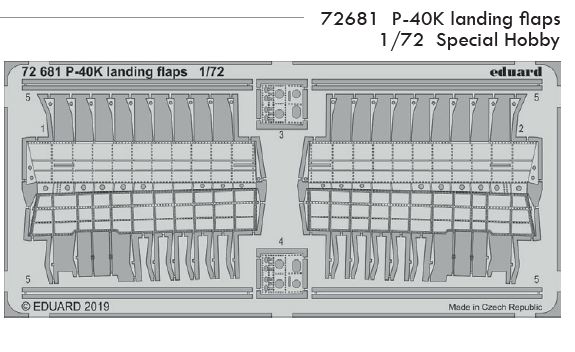 1/72 P-40K landing flaps (SPECIAL HOBBY)