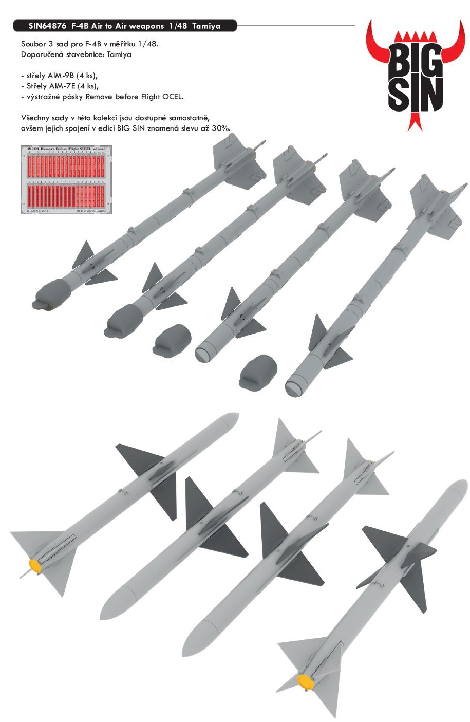 1/48 F-4B Air to Air weapons (TAMIYA)