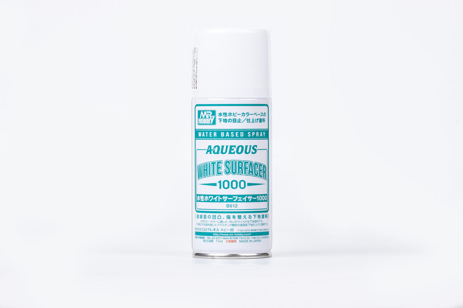 B612 Aqueous White Surfacer 1000 Spray - stříkací tmel bílý 170ml