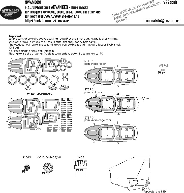 1/72 Mask F-4C/D Phantom II ADVANCED (HAS)