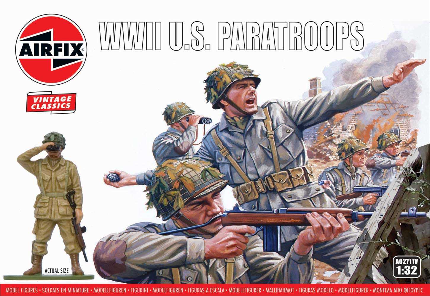 Classic Kit VINTAGE figurky A02711V - WWII U.S. Paratroops (1:32)