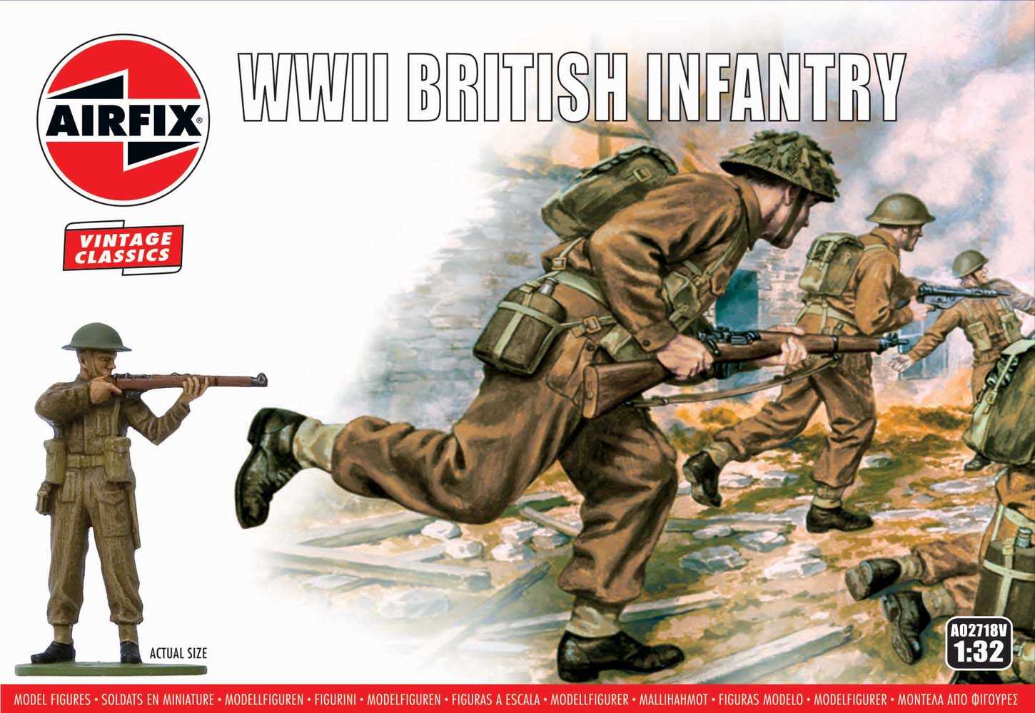 Fotografie Classic Kit VINTAGE figurky A02718V - WWII British Infantry (1:32)