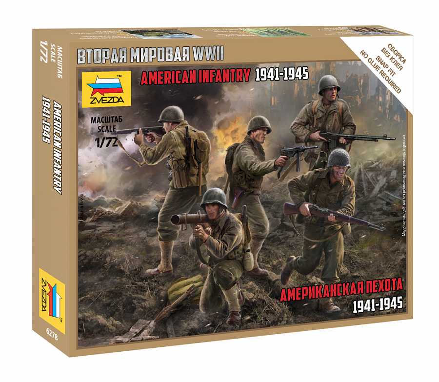 Wargames (WWII) figurky 6278 - US Infantry (1:72)