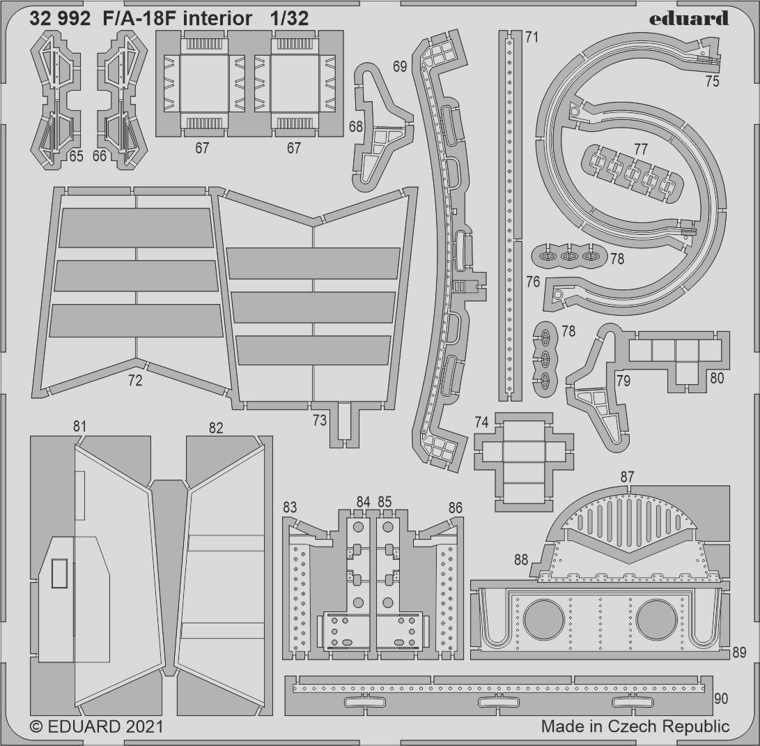 1/32 F/A-18F interior (REVELL)