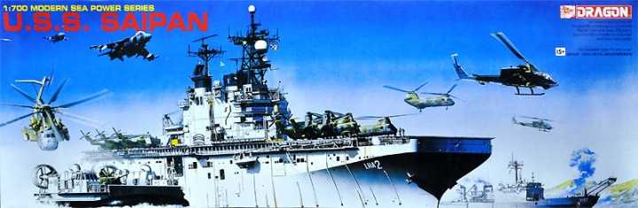 Model Kit loď 7009 - U.S.S. SAIPAN (1:700)