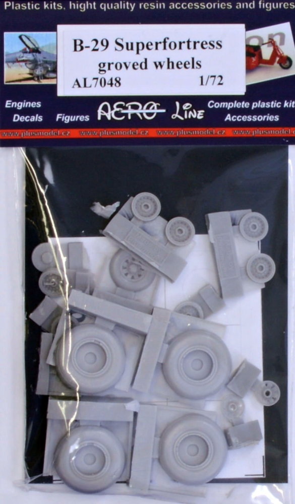 1/72 B-29 Superfortress - groved wheels