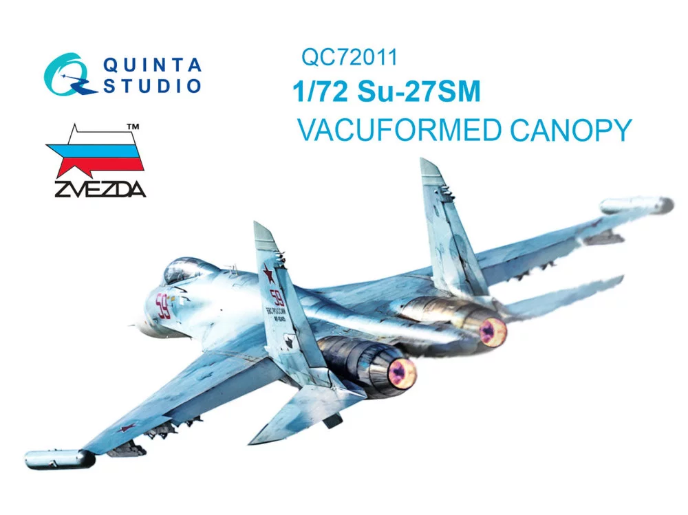 1/72 Vacu canopy for Su-27SM (ZVE)