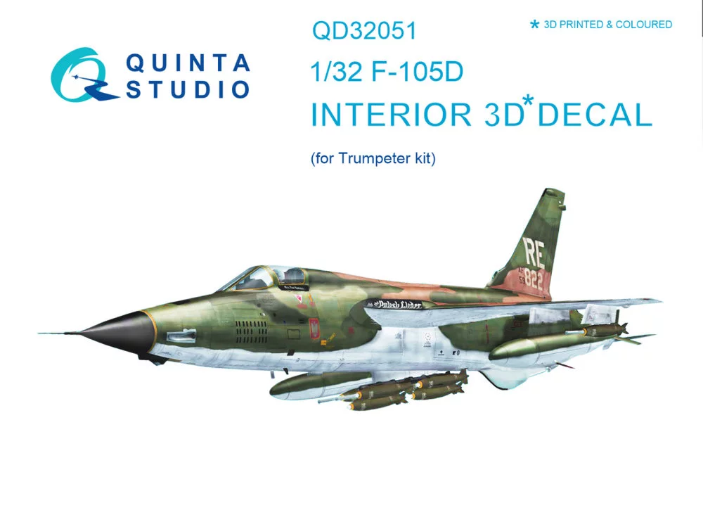 1/32 F-105D 3D-Print & col.Interior (TRUMP)
