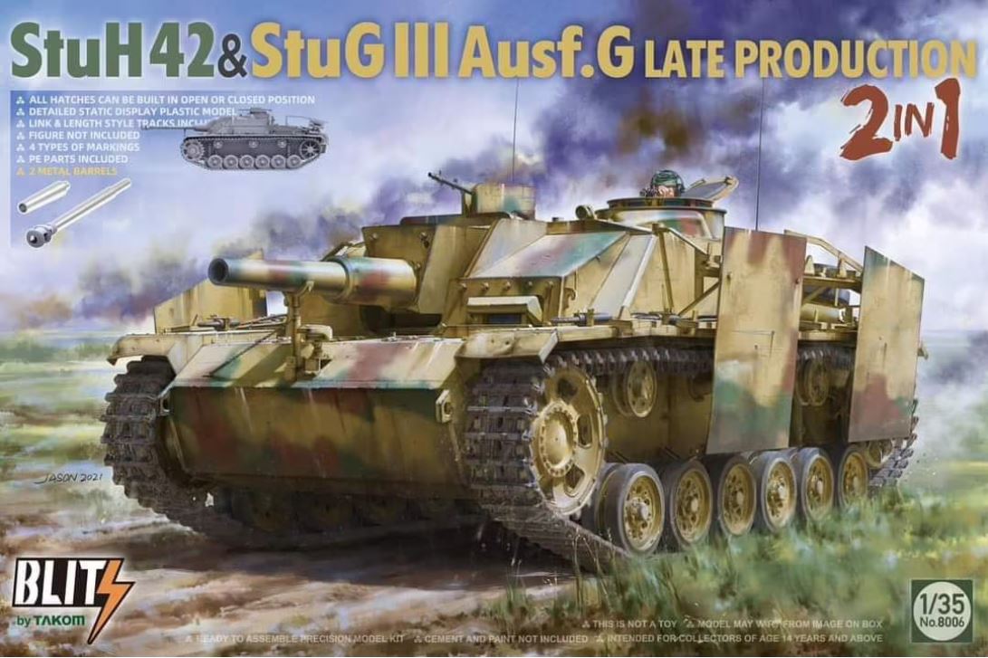 Fotografie 1/35 StuH42 & StuG III Ausf.G Late Prodution 2 in 1