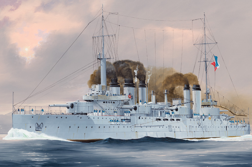Fotografie 1/350 French Navy Pre-Dreadnought Battleship Danton