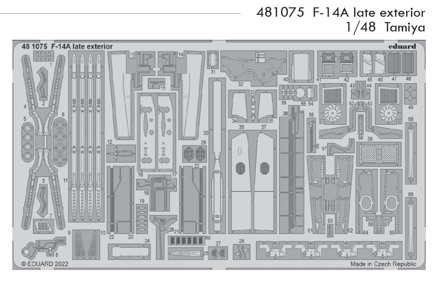 1/48 F-14A late exterior (TAMIYA)