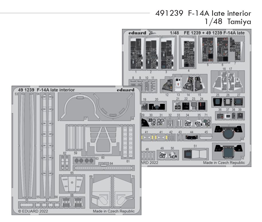 Fotografie 1/48 F-14A late interior (TAMIYA)