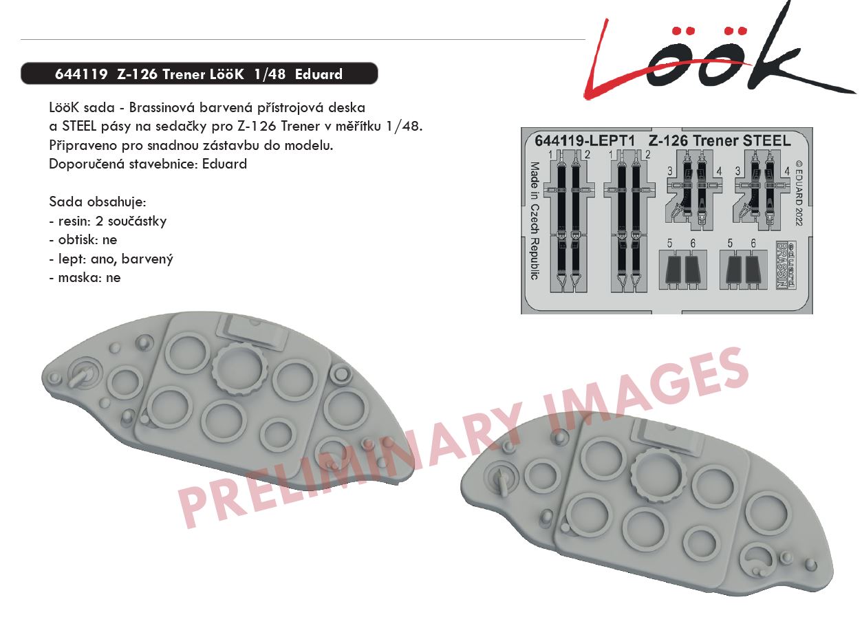 Fotografie 1/48 Z-126 Trener LööK (EDUARD)