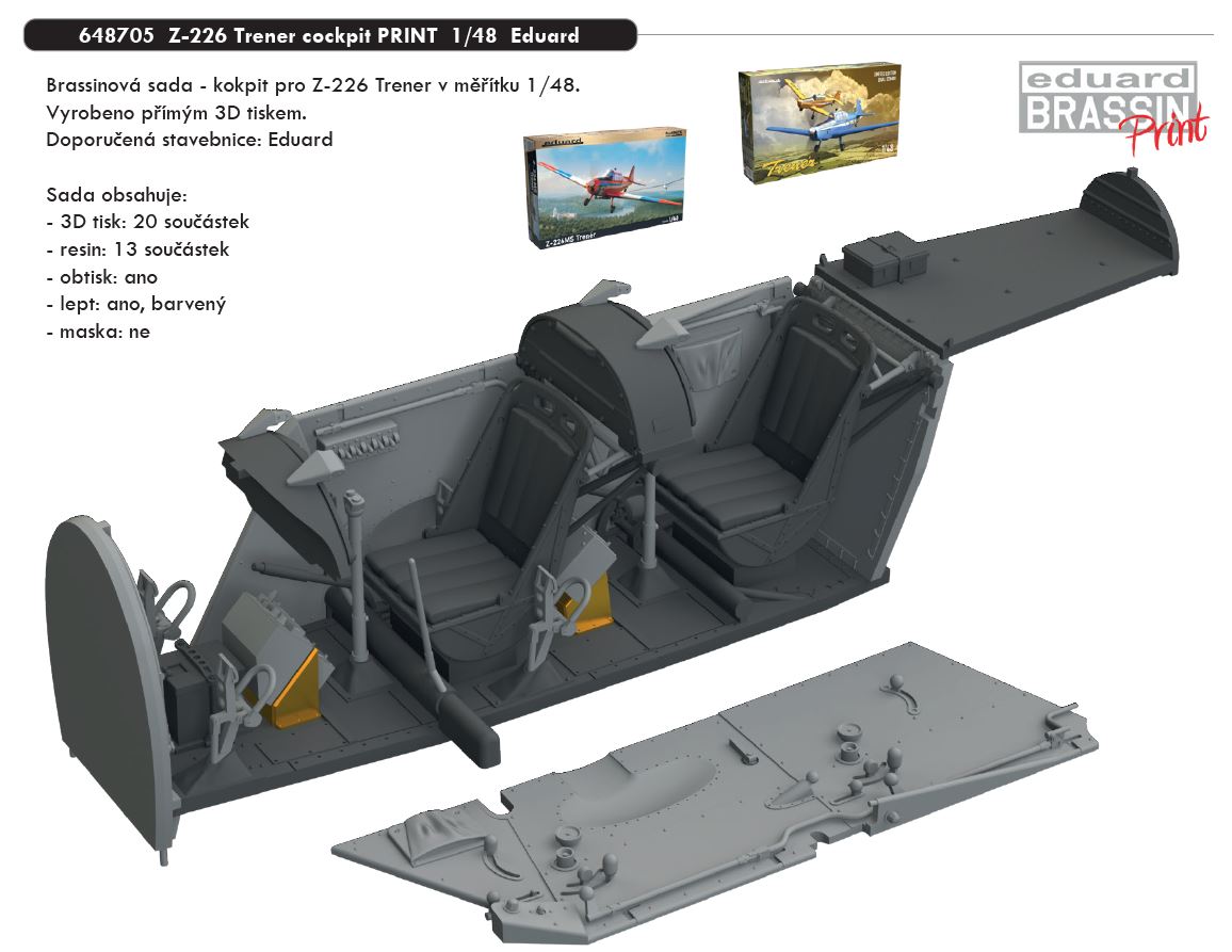 Fotografie 1/48 Z-226 Trener cockpit PRINT (EDUARD)