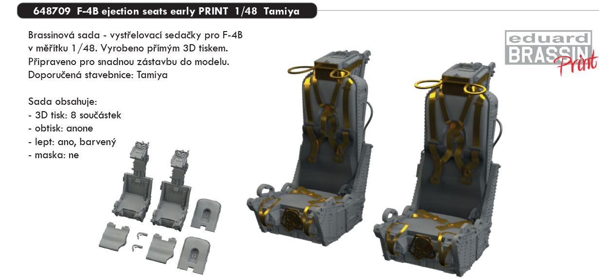 1/48 F-4B ejection seat early PRINT (TAMIYA)