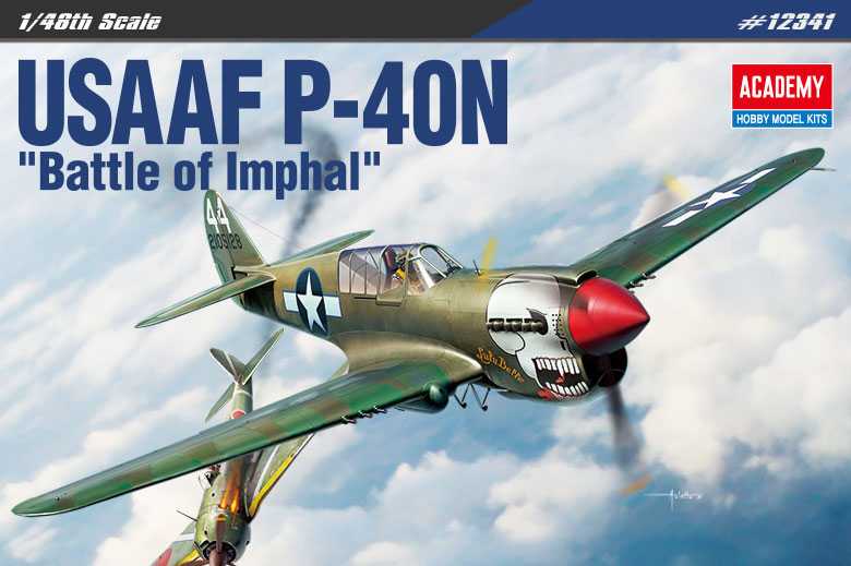 Fotografie Model Kit letadlo 12341 - USAAF P-40N "Battle of Imphal" (1:48)