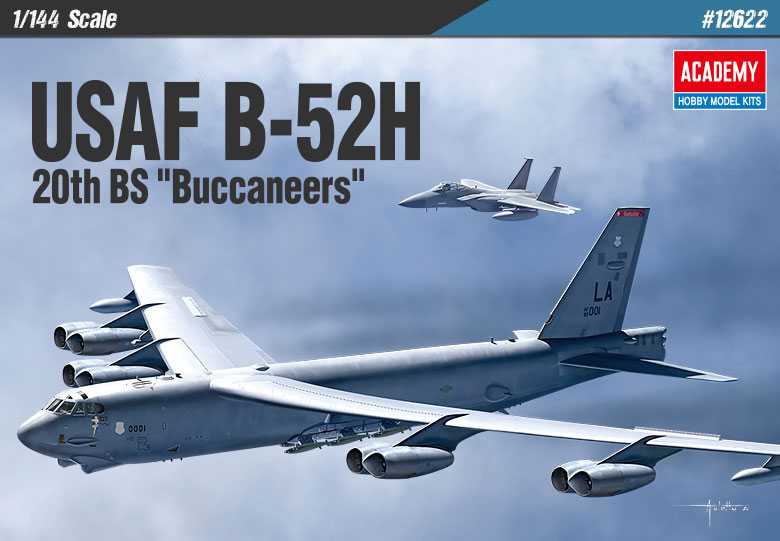 Fotografie Model Kit letadlo 12622 - USAF B-52H 20th BS "Buccaneers" (1:144)