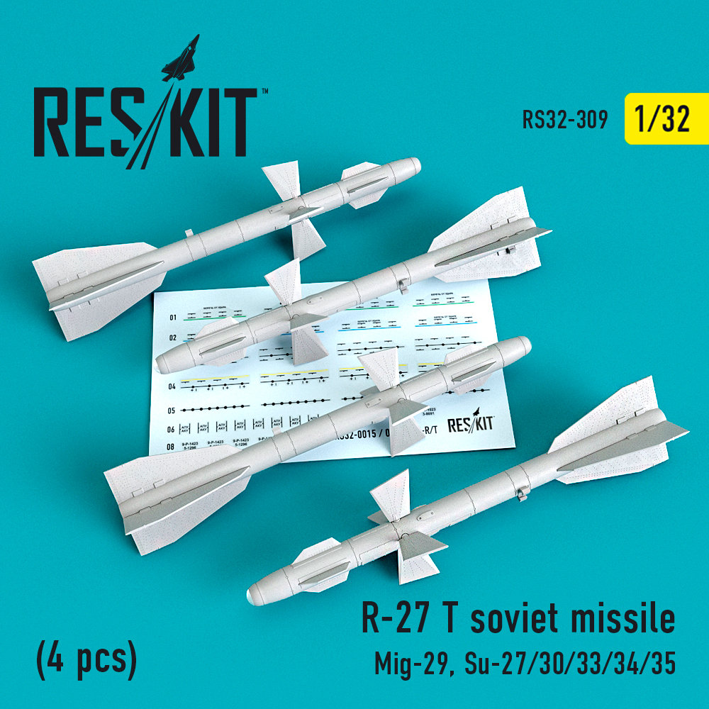 1/32 R-27 T soviet missile (4 pcs.)