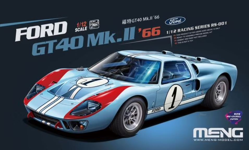 1/12 Ford GT40 Mk.II 66 (Pre colored Edition)