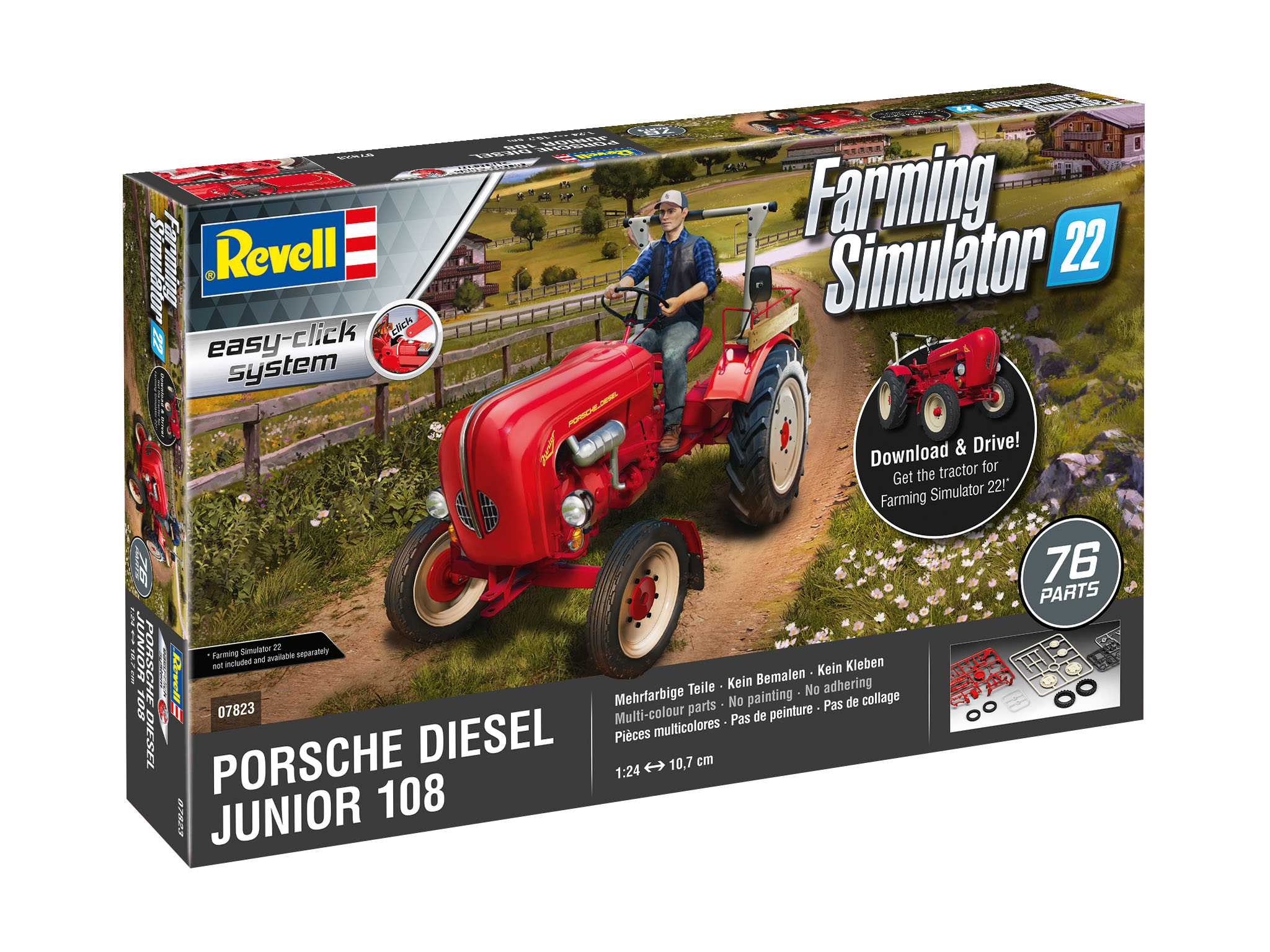 Fotografie EasyClick traktor 07823 - Porsche Junior 108 (Farming Simulator Edition) (1:24)