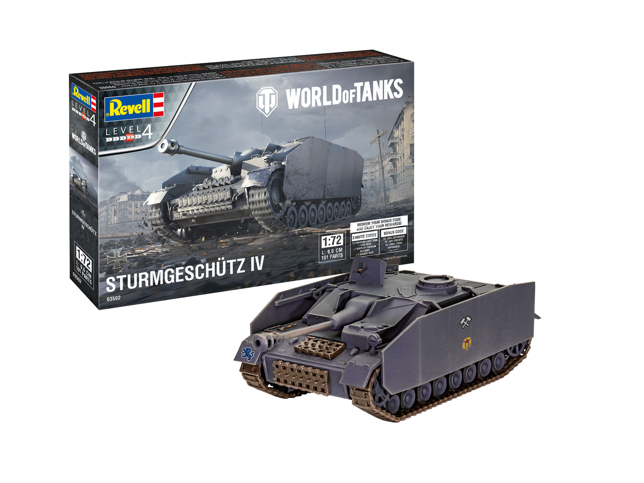 Plastic ModelKit World of Tanks 03502 - Sturmgeschütz IV (1:72)