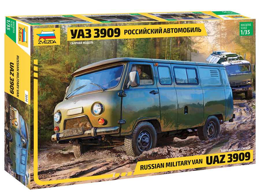 Fotografie Model Kit military 3644 - UAZ 3909 Russian Military Van (1:35)