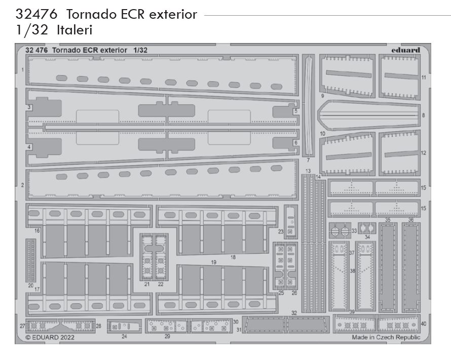 1/32 Tornado ECR exterior (ITALERI)
