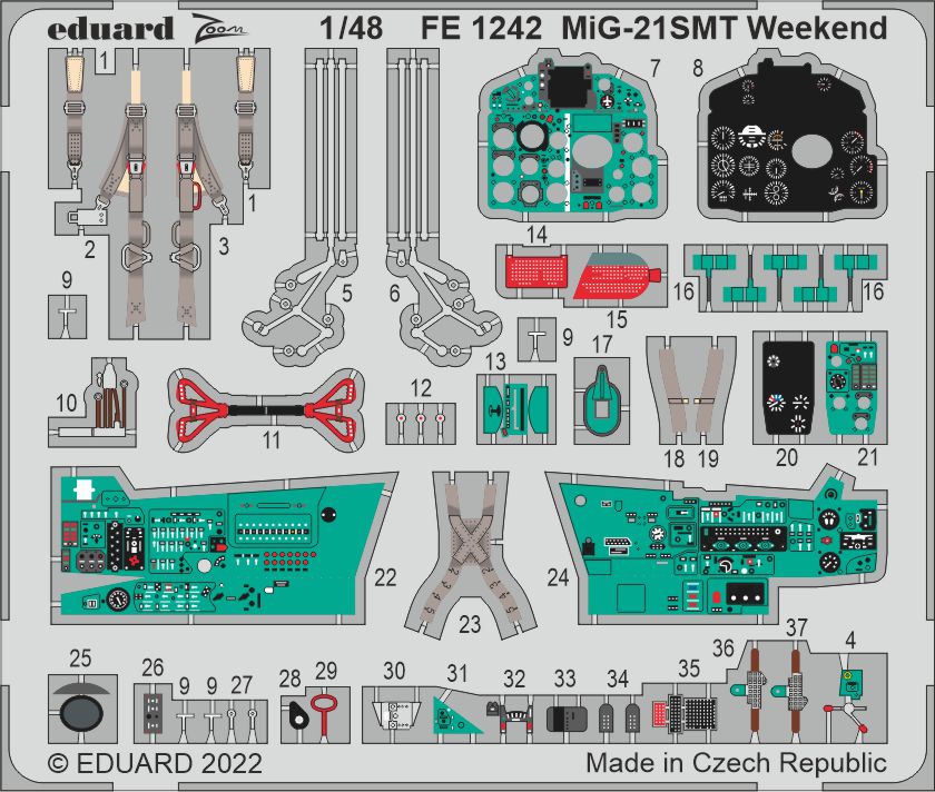 1/48 MiG-21SMT Weekend (EDUARD)
