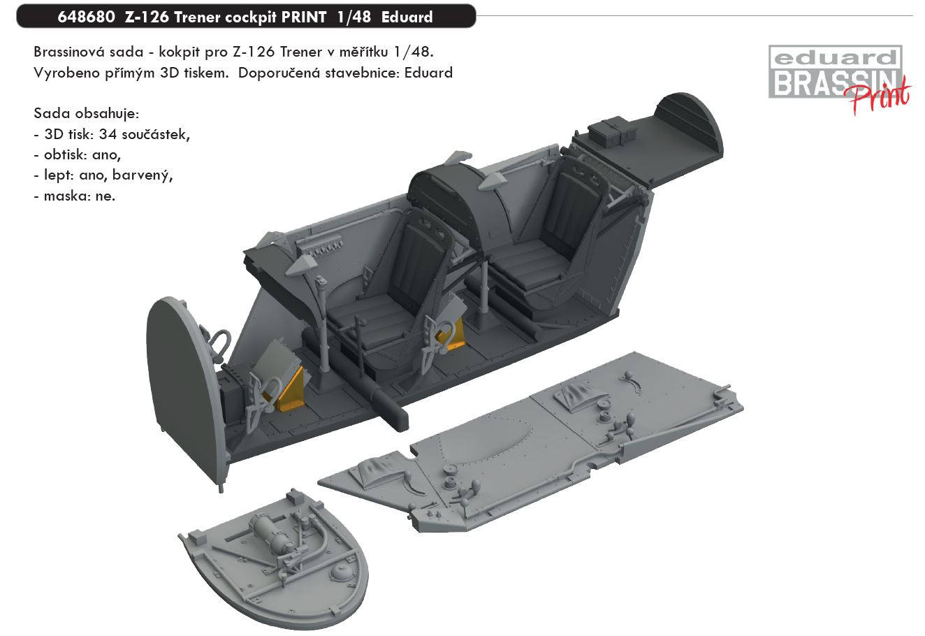 1/48 Z-126 Trener cockpit PRINT (EDUARD)