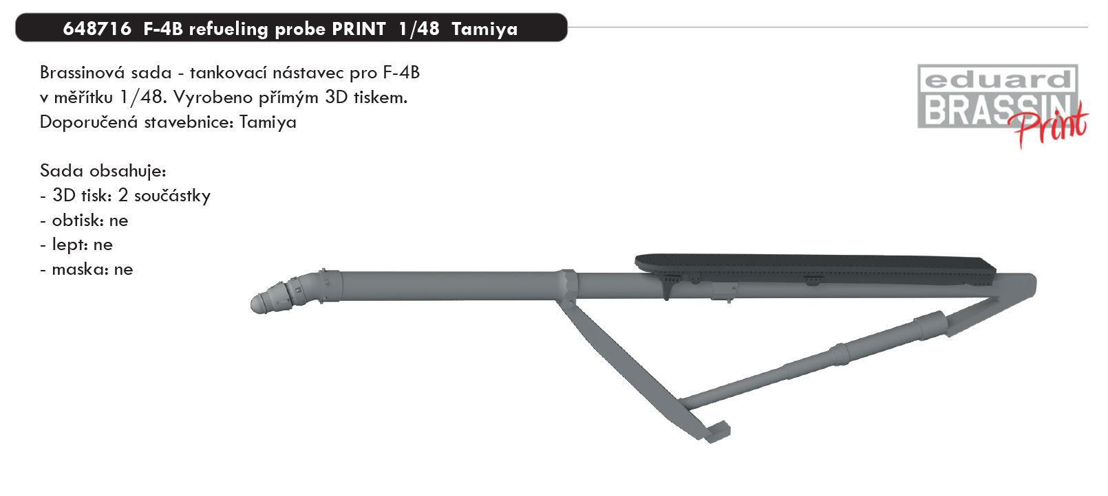 1/48 F-4B refueling probe PRINT (TAMIYA)