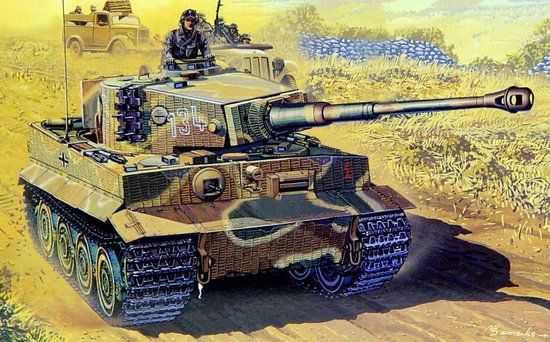 Model Kit tank 7203 - Sd.Kfz.181 Ausf.E TIGER I LATE PRODUCTION w/ZIMMERIT (1:72)