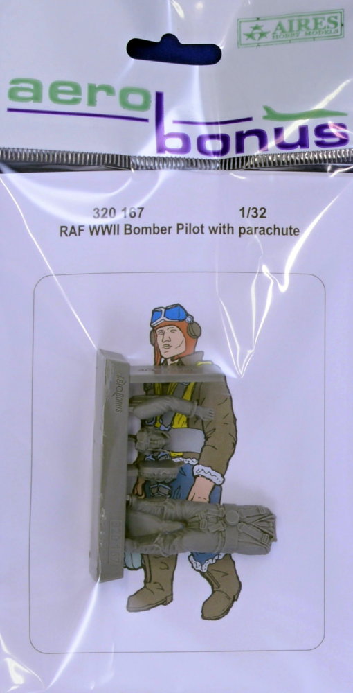 1/32 RAF WWII Bomber Pilot with parachute (1 fig.)