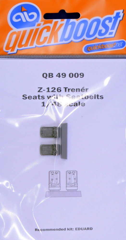 1/48 Z-126 Trener seats with seatbelts (EDU)
