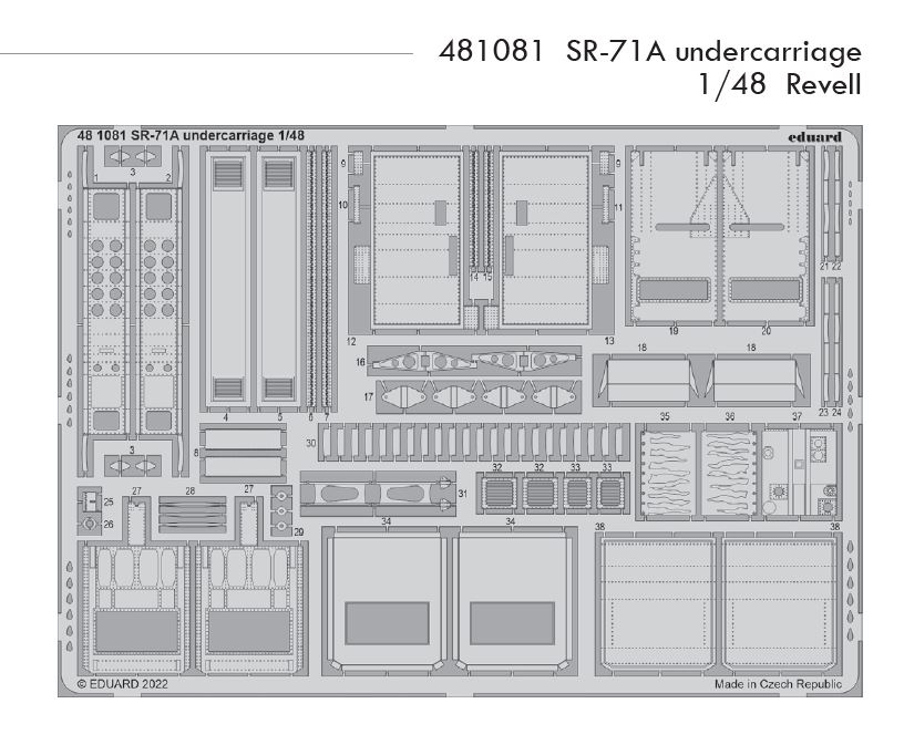 Fotografie 1/48 SR-71A undercarriage (REVELL)