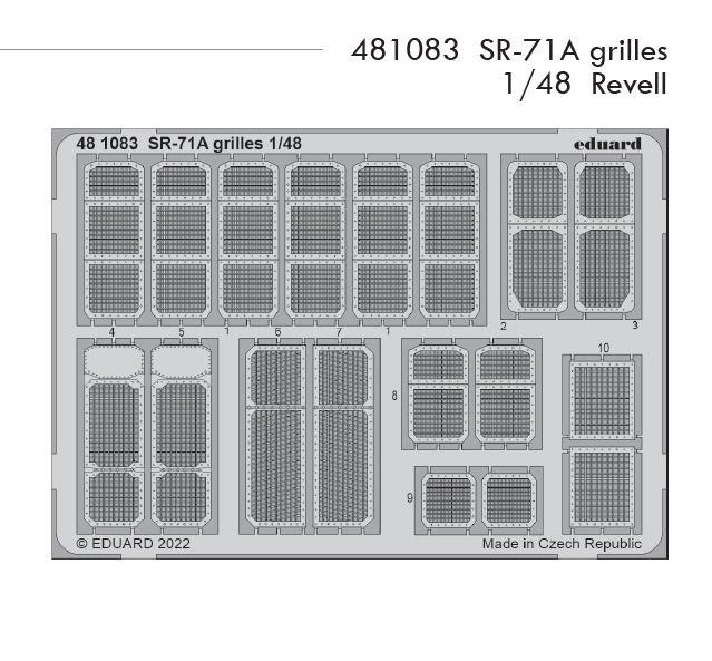 1/48 SR-71A grilles (REVELL)