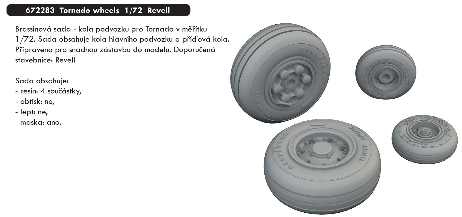 Fotografie 1/72 Tornado wheels (REVELL)