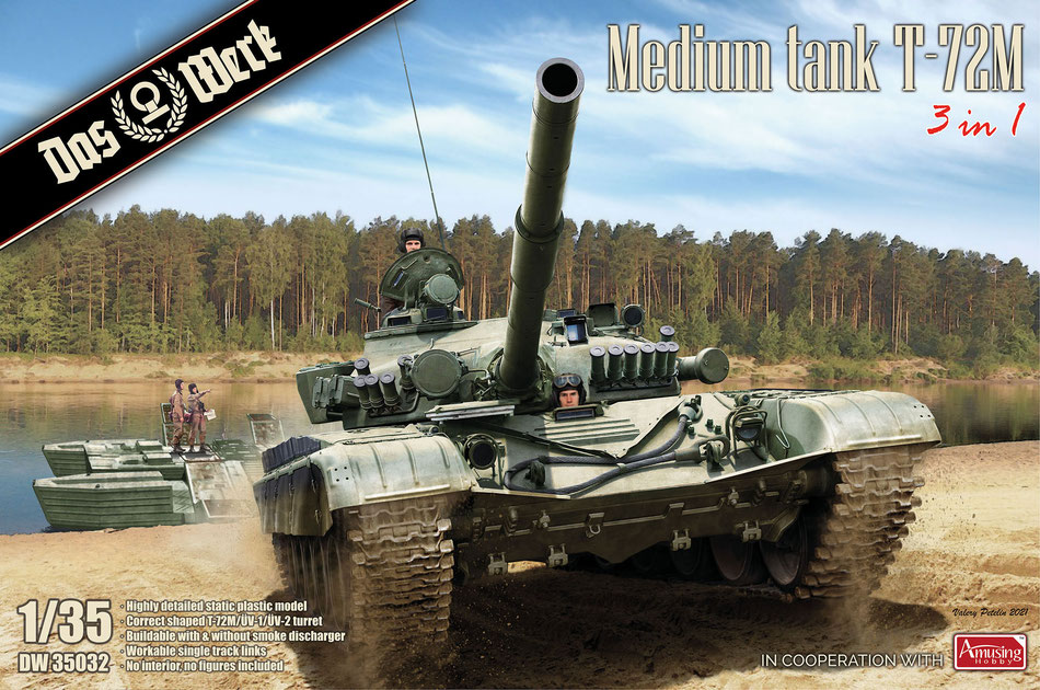 1/35 Medium Tank T-72M (3in1)