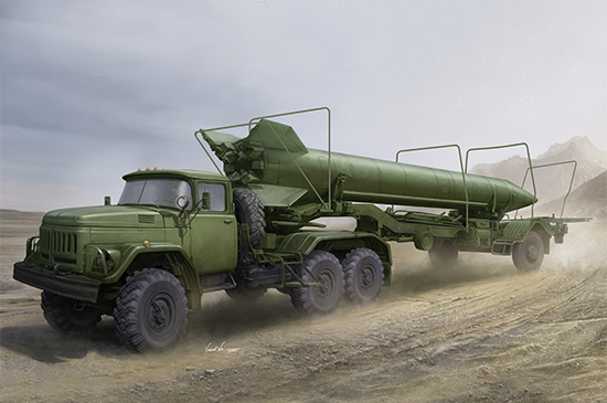 Fotografie 1/35 Soviet Zil-131V tow 2T3M1 Trailer with 8K14 Missile