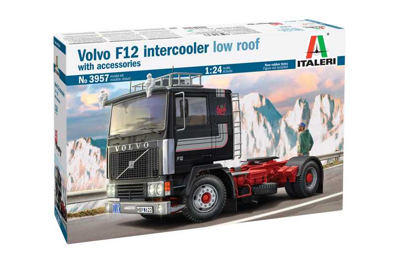 Model Kit truck 3957 - Volvo F-12 Intercooler (Low Roof) with accessories (1:24)