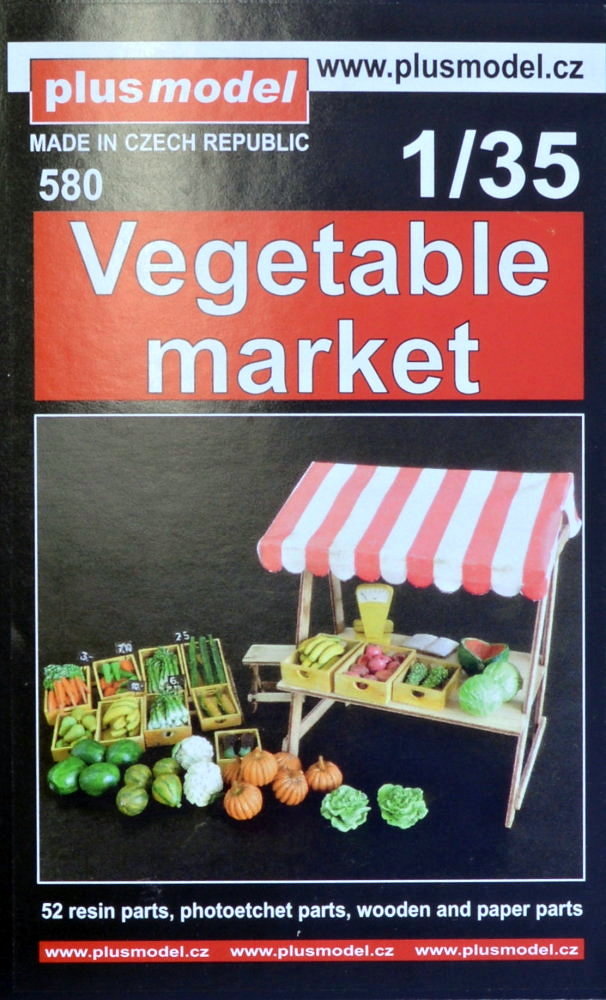 1/35 Vegetable market (resin set w/ PE parts)