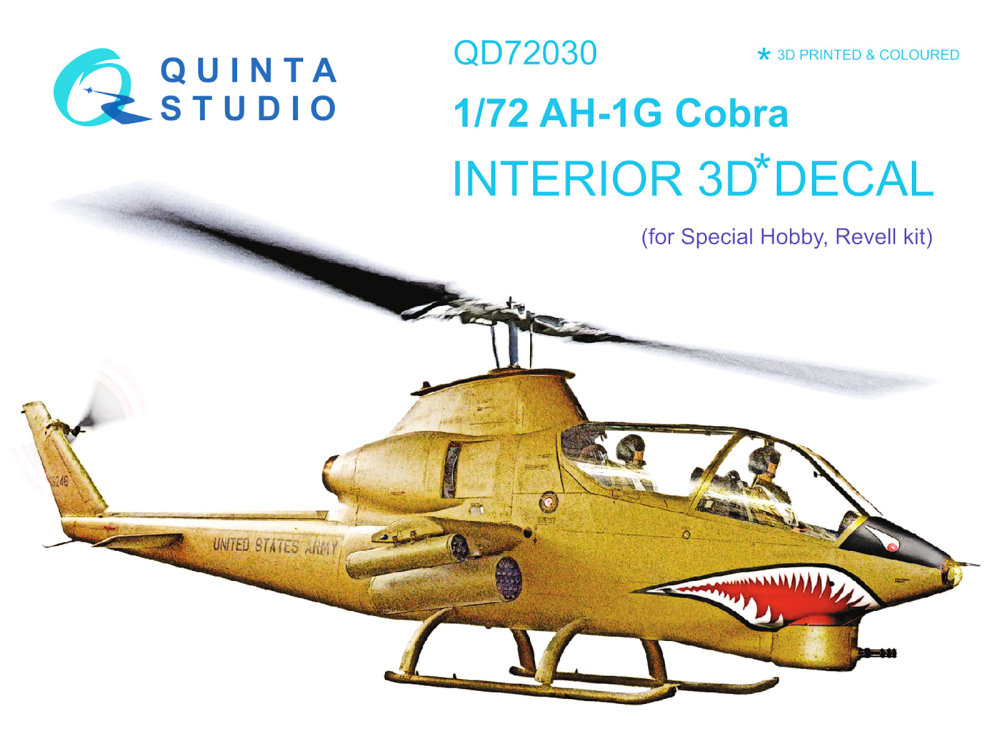 1/72 AH-1G 3D-Print&col.Interior (Special hobby, Revell)