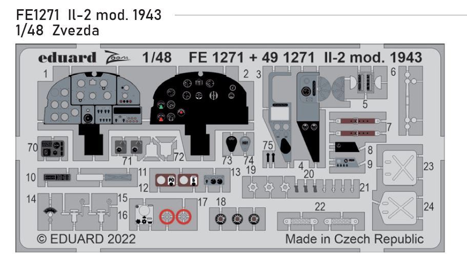 Fotografie 1/48 Il-2 mod. 1943 (ZVEZDA)